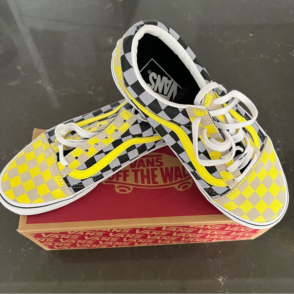 Vans two-tone checkered sneakers